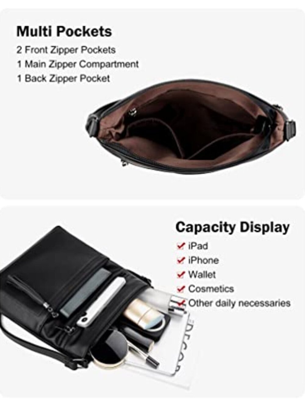 ๐ Crossbody Purses for Women, Multi Pocket Casual Crossbody Bag, - Picture 3 of 7